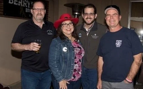Randall Stone at a Yolo County Camp Fire resilience gathering at Berryessa Brewing
