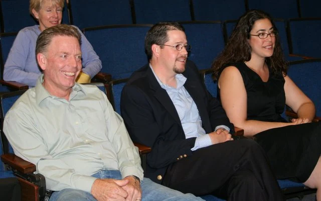 Randall and Krista Stone seated during the 2008 Democratic presidential delegate-election period