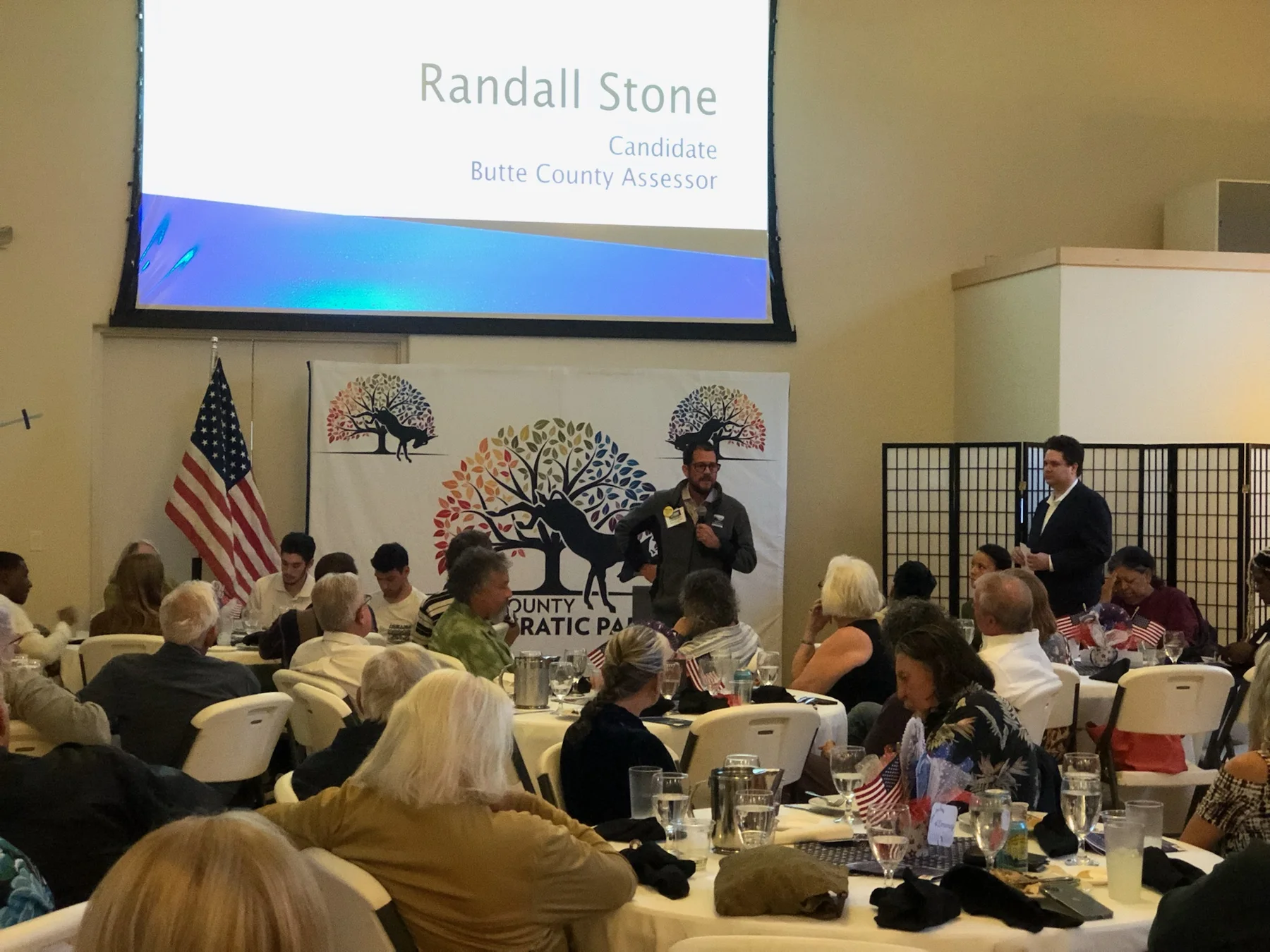 Randall Stone speaking as a candidate for Butte County Assessor