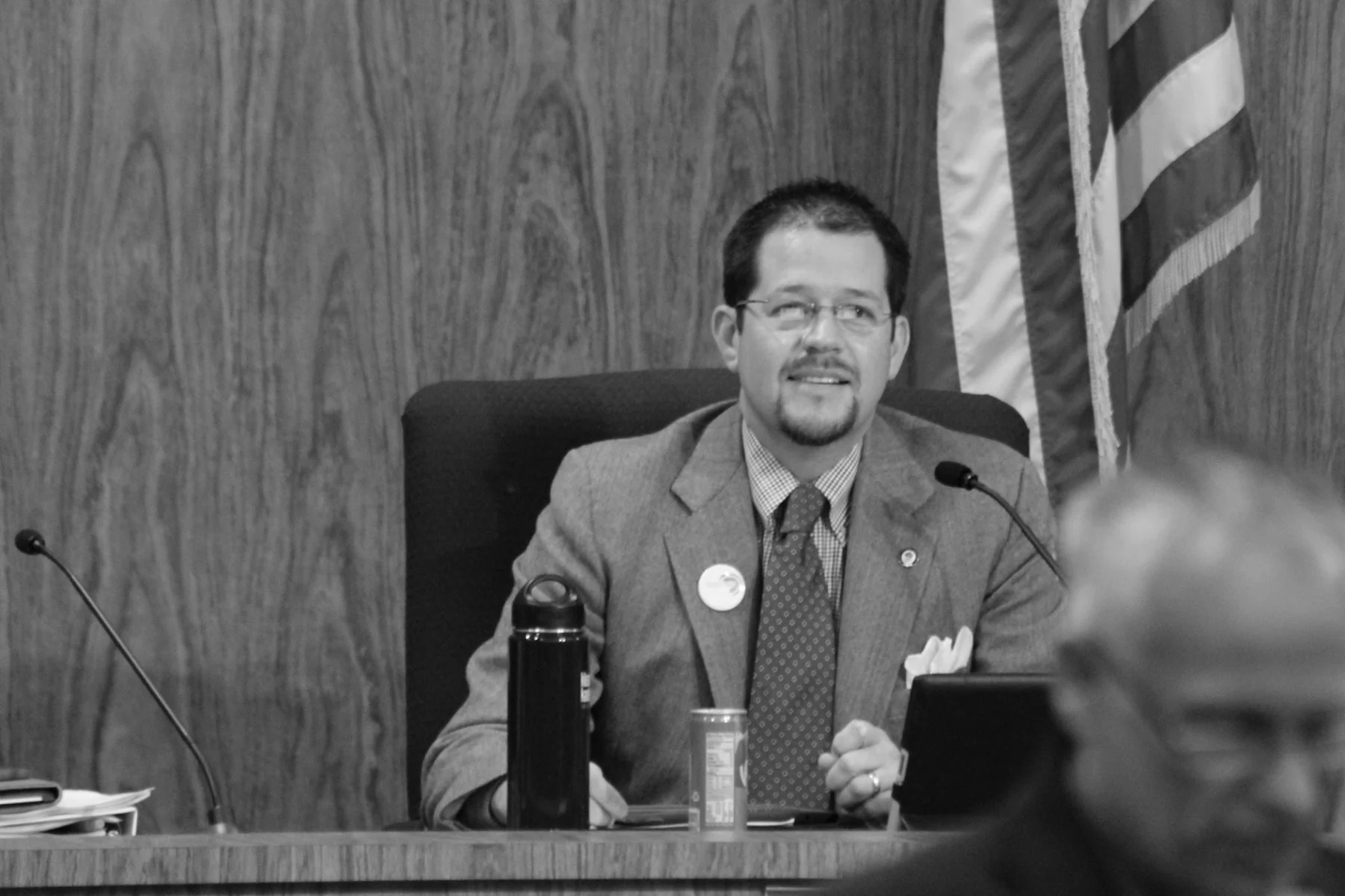 Randall Stone speaking from the Chico City Council dais
